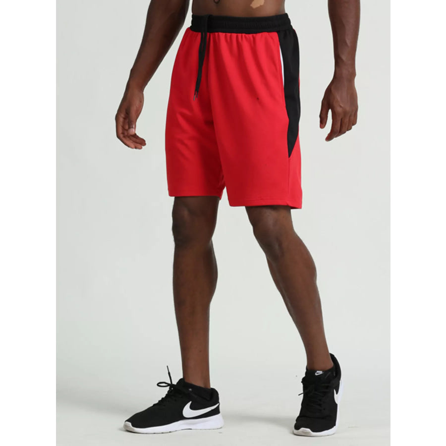 Men’s Athletic Quick-Dry Shorts Red / M Apparel and Accessories