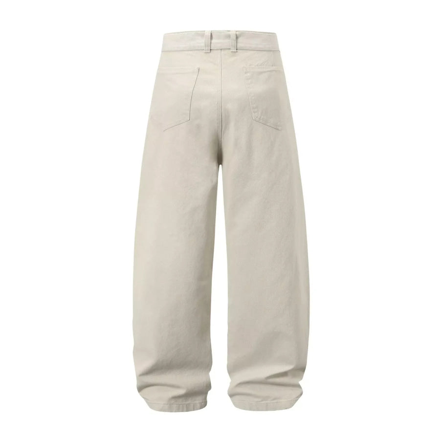 Men’s Belted Wide-Leg Cargo Pants Apparel and Accessories