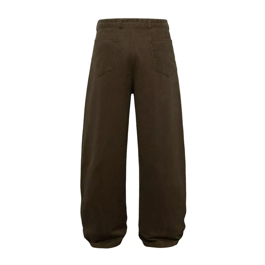 Men’s Belted Wide-Leg Cargo Pants Apparel and Accessories