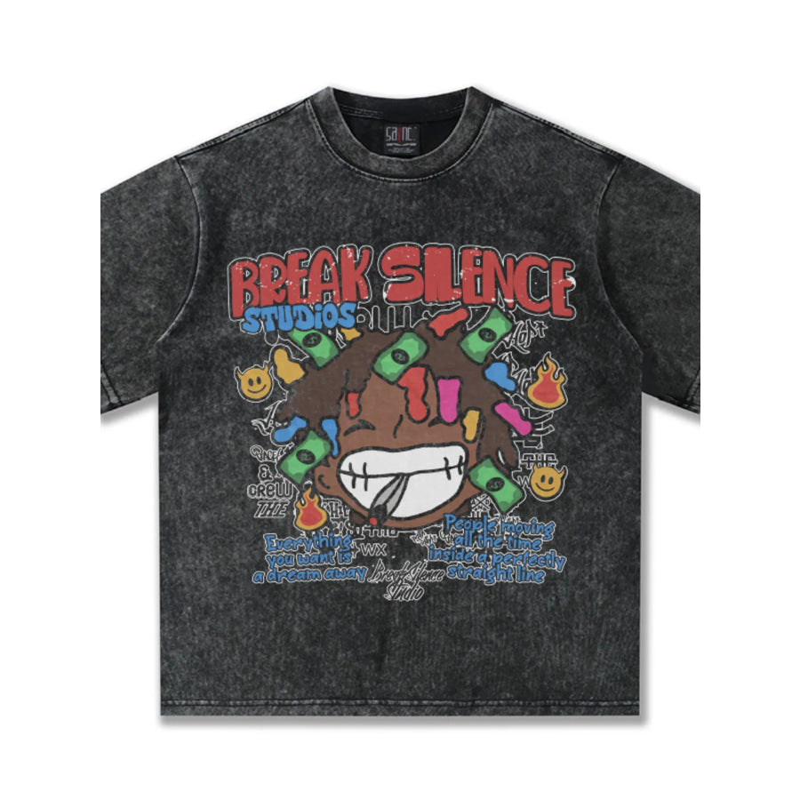 Men’s Break Silence Graphic Relaxed Fit T-Shirt Apparel and Accessories