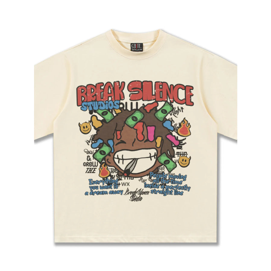 Men’s Break Silence Graphic Relaxed Fit T-Shirt Apparel and Accessories
