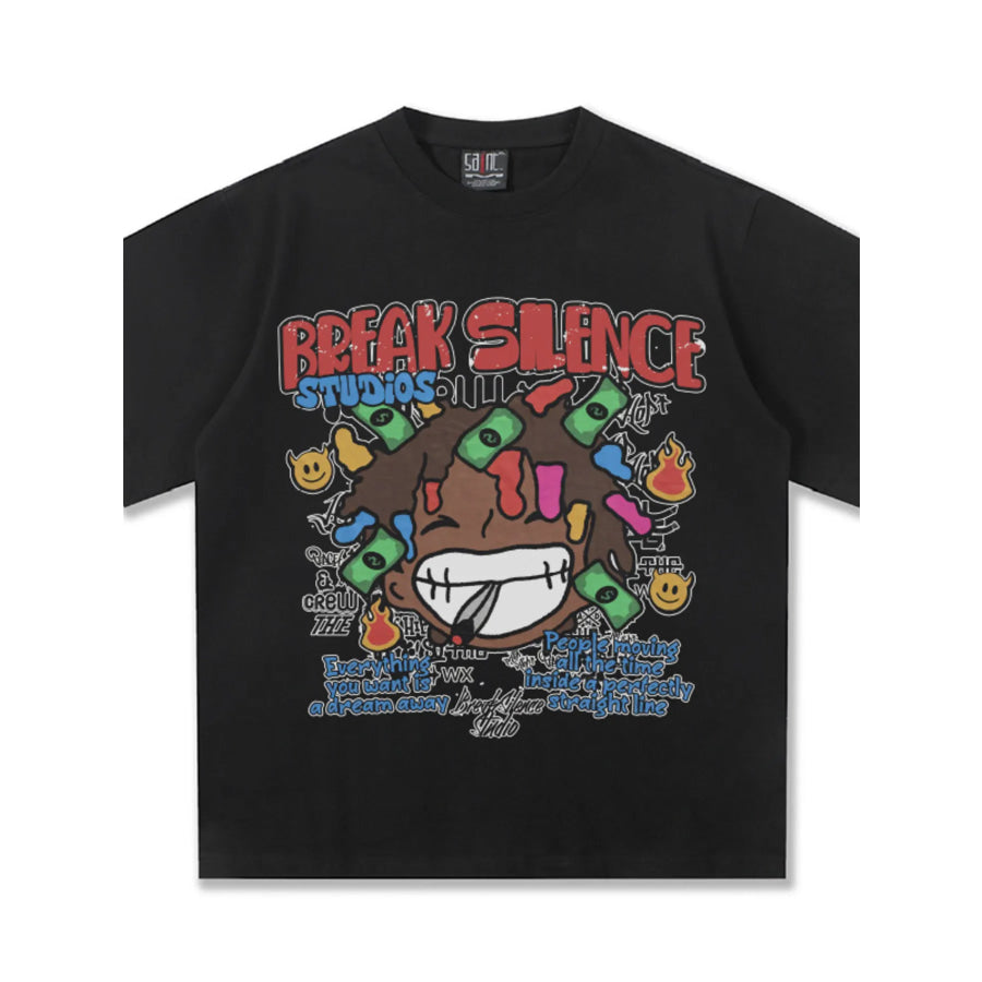Men’s Break Silence Graphic Relaxed Fit T-Shirt Apparel and Accessories