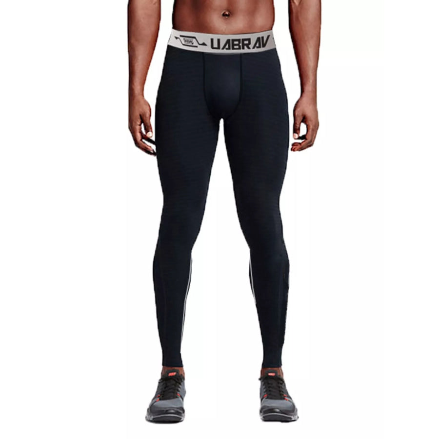 Men’s Breathable Active Leggings Black / S Apparel and Accessories
