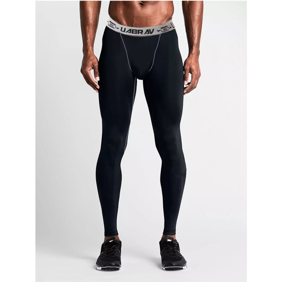 Men’s Breathable Active Leggings Black / S Apparel and Accessories