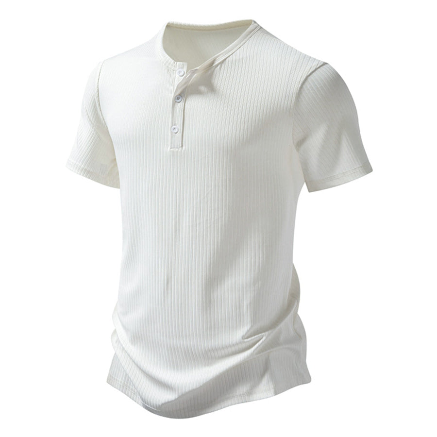 Men’s Button Detail Short Sleeve T-Shirt Apparel and Accessories
