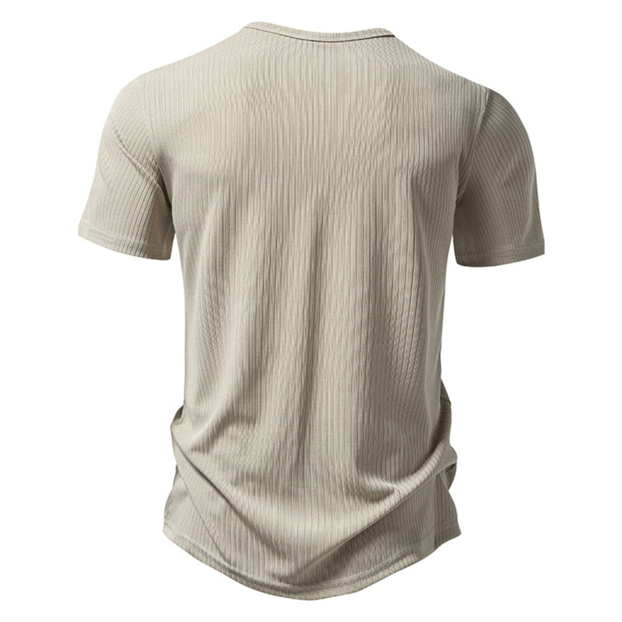 Men’s Button Detail Short Sleeve T-Shirt Apparel and Accessories