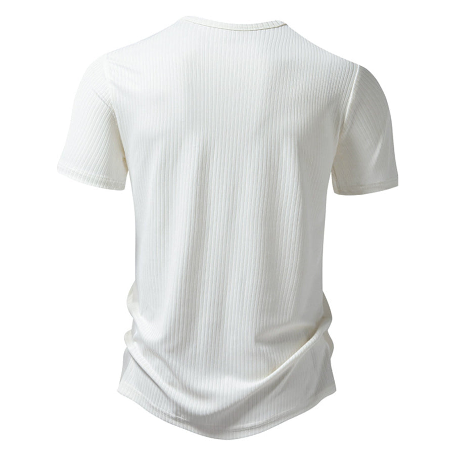 Men’s Button Detail Short Sleeve T-Shirt Apparel and Accessories