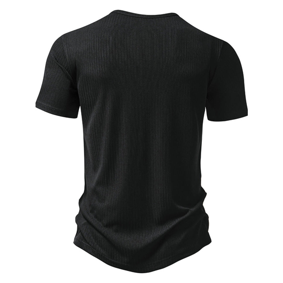 Men’s Button Detail Short Sleeve T-Shirt Apparel and Accessories