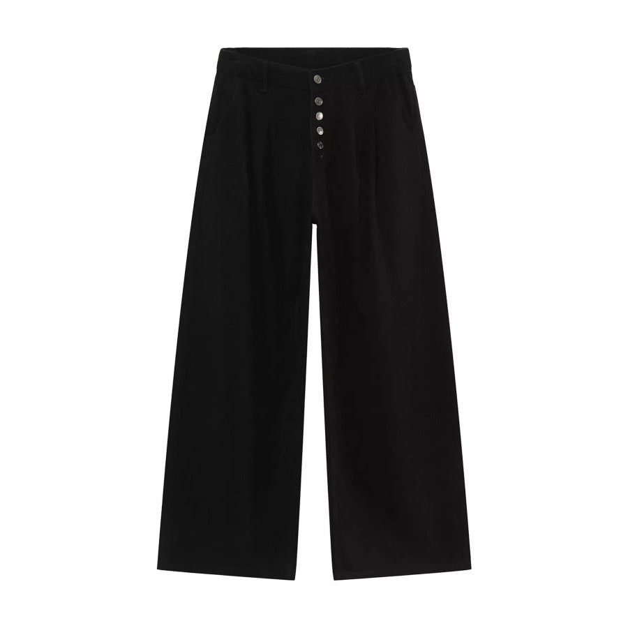 Men’s Button-Fly Wide Leg Jeans Apparel and Accessories