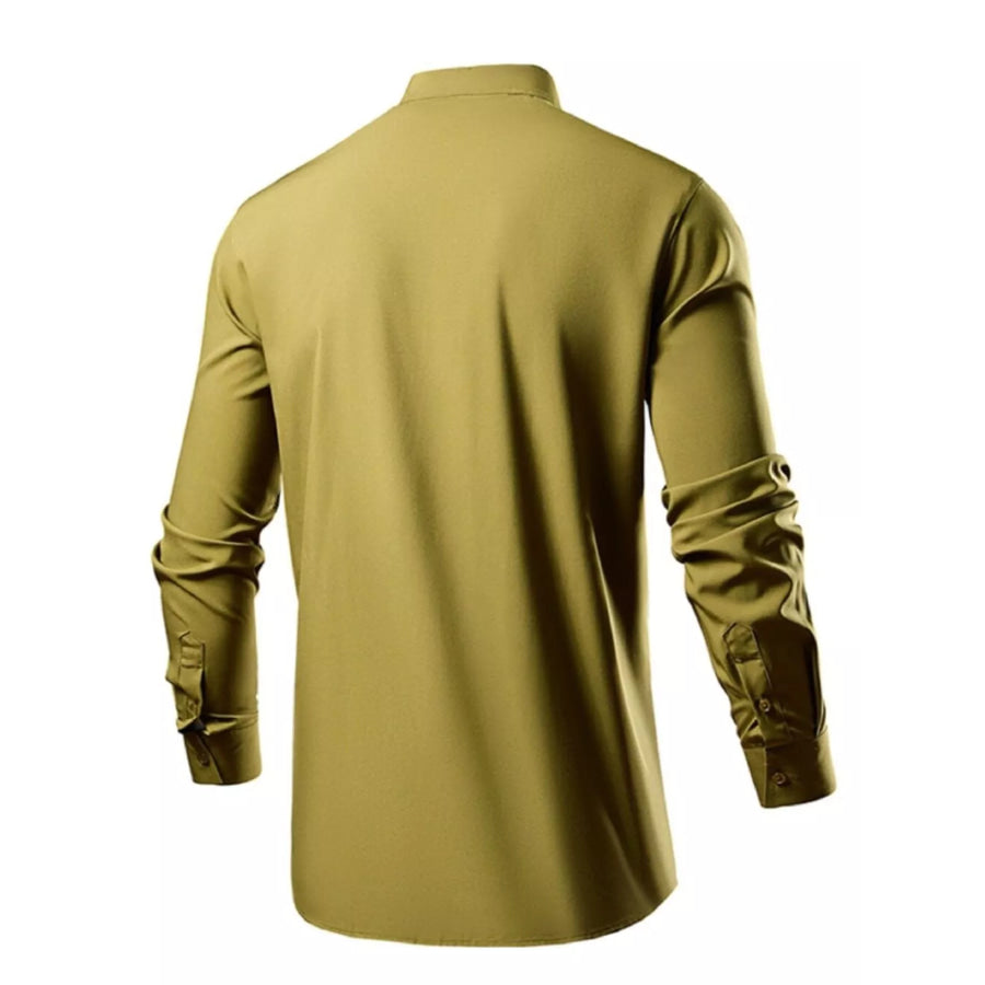 Men’s Button Up Long Sleeve Shirt Apparel and Accessories