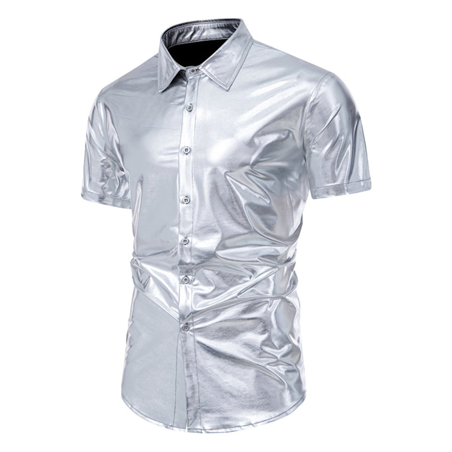 Men’s Button Up Short Sleeve Shirt Apparel and Accessories