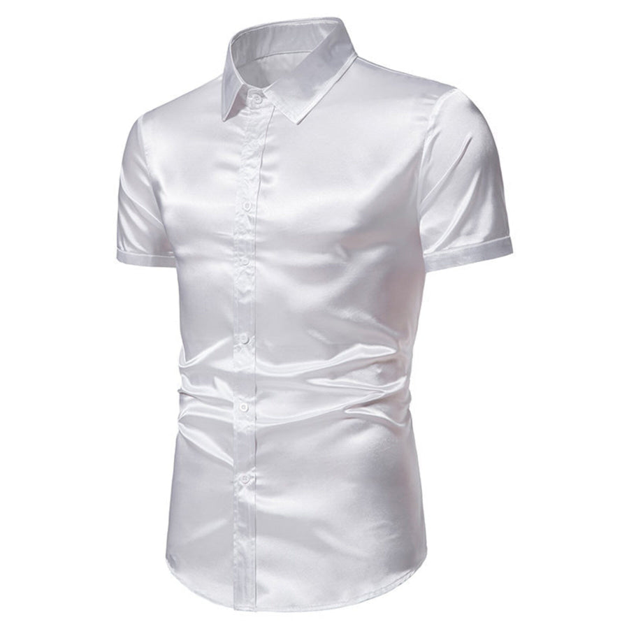 Men’s Button Up Short Sleeve Shirt Apparel and Accessories