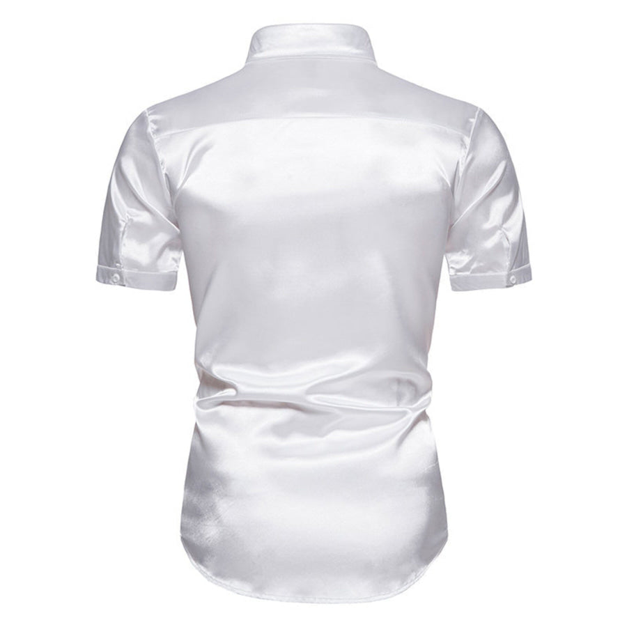 Men’s Button Up Short Sleeve Shirt Apparel and Accessories