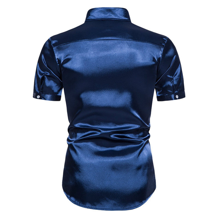 Men’s Button Up Short Sleeve Shirt Apparel and Accessories