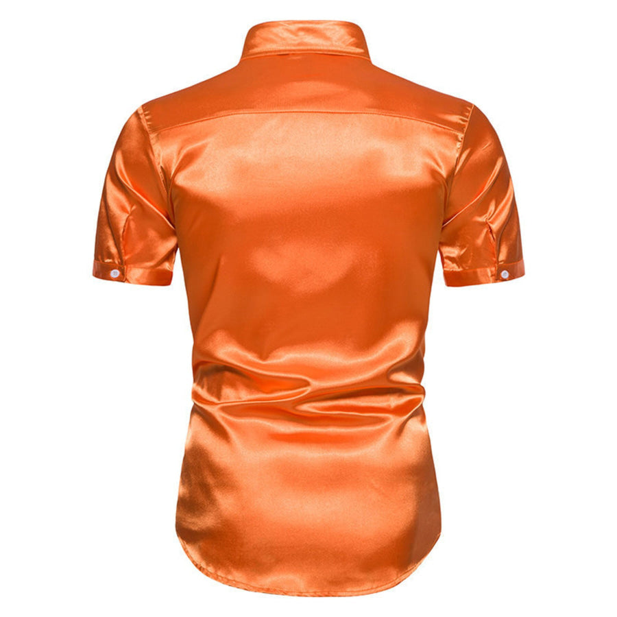 Men’s Button Up Short Sleeve Shirt Apparel and Accessories