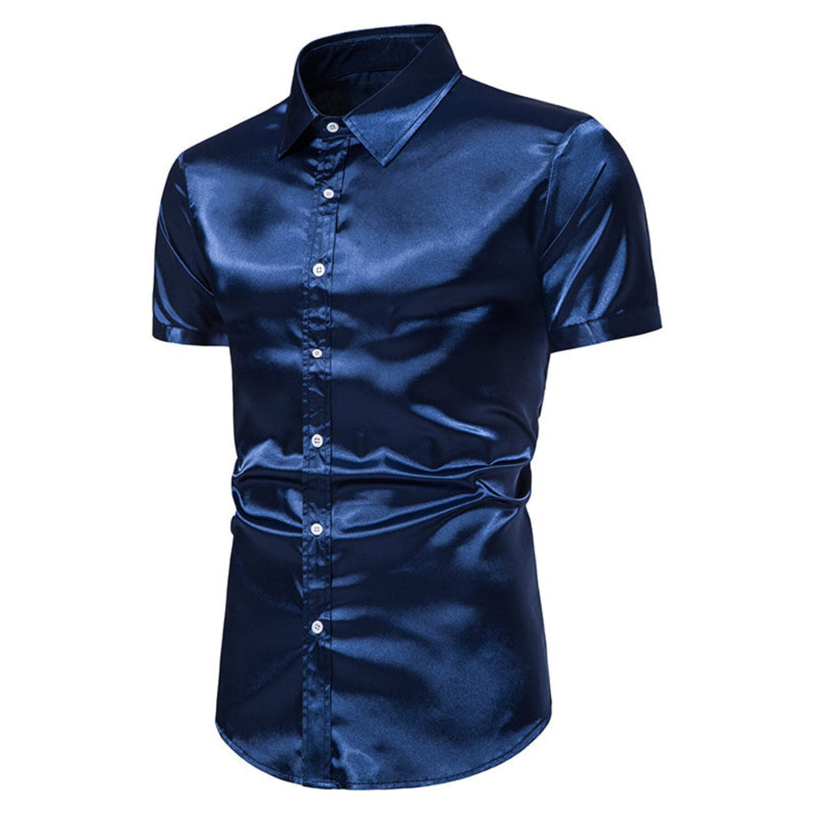 Men’s Button Up Short Sleeve Shirt Apparel and Accessories
