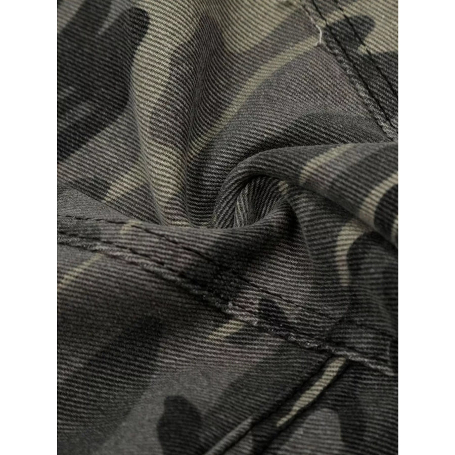 Men’s Camouflage Cargo Denim Capris Apparel and Accessories