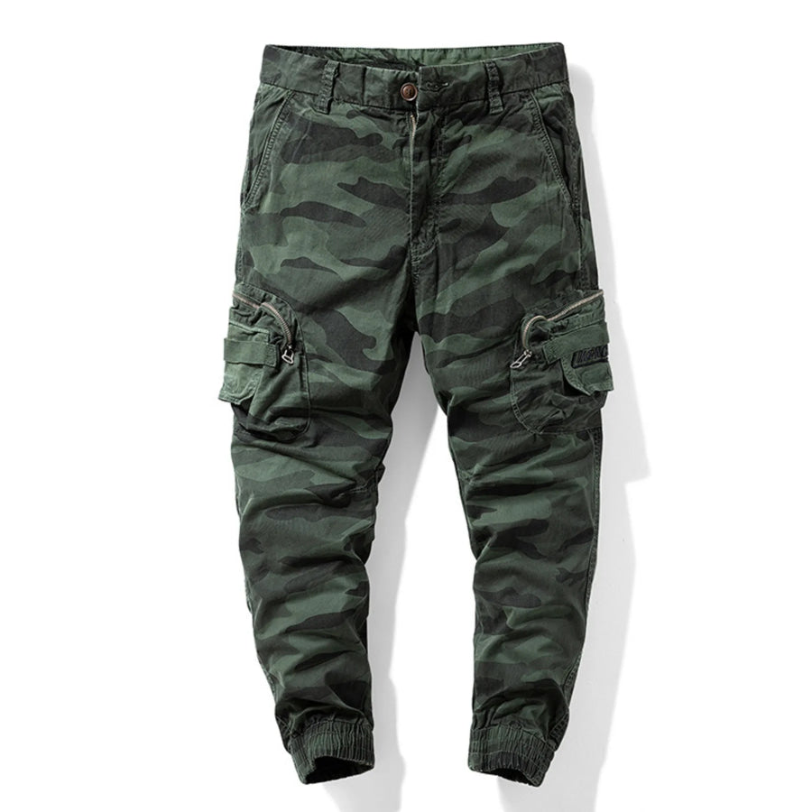 Men’s Camouflage Cargo Pants Army Green / 28 Apparel and Accessories