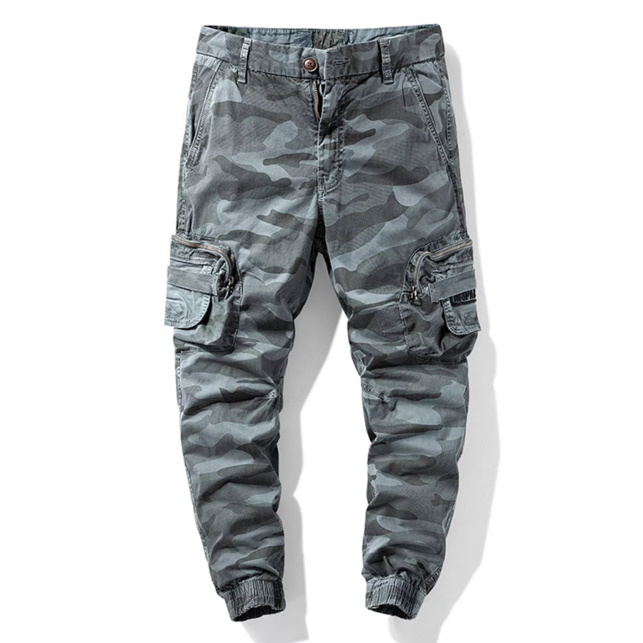 Men’s Camouflage Cargo Pants Grey / 28 Apparel and Accessories