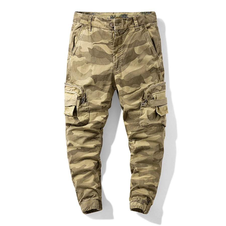 Men’s Camouflage Cargo Pants Khaki / 28 Apparel and Accessories