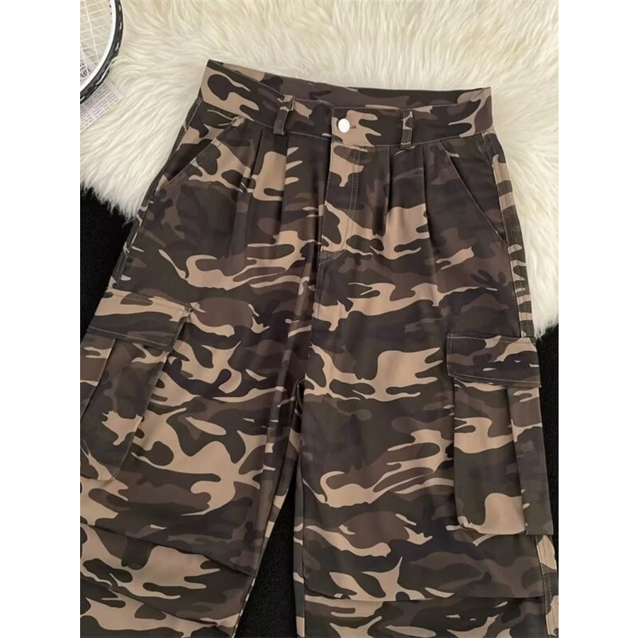 Men’s Camouflage Cargo Shorts with Multiple Pockets Apparel and Accessories