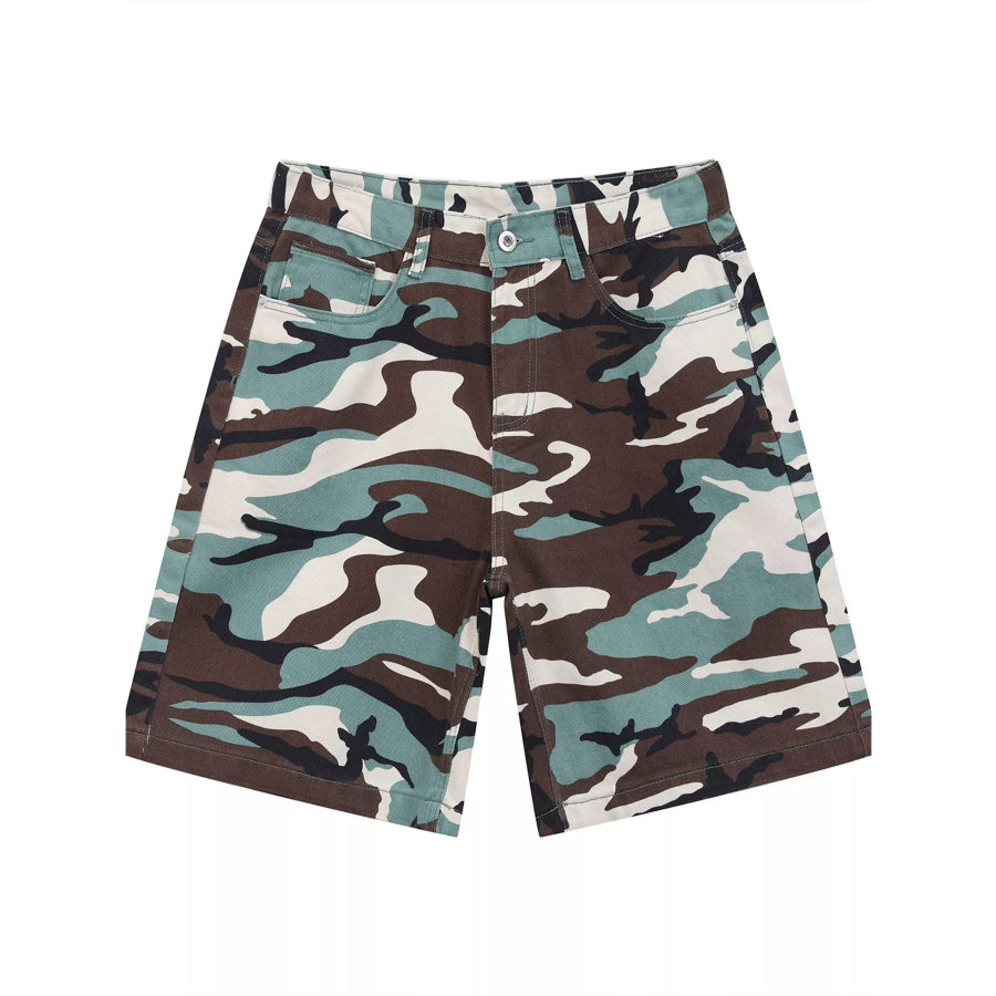 Men’s Camouflage Denim Shorts