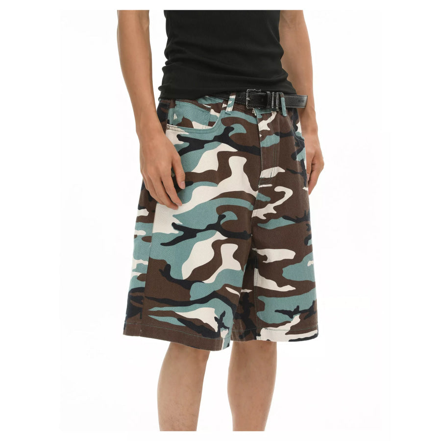 Men’s Camouflage Denim Shorts