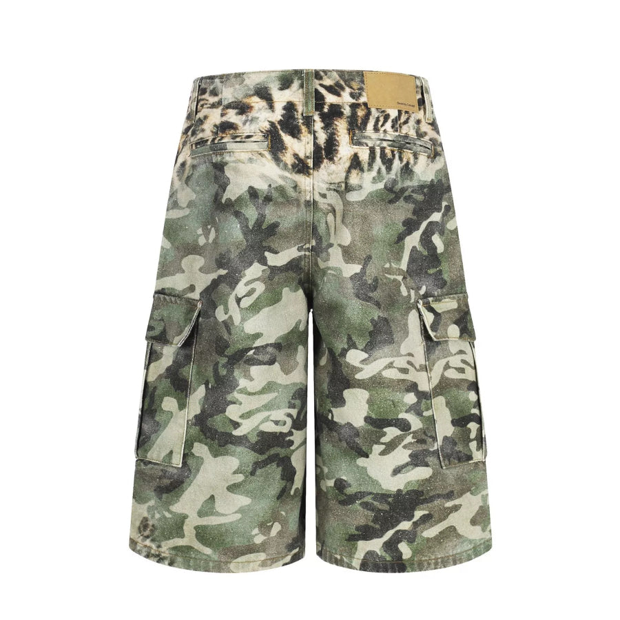 Men’s Camouflage & Leopard Cargo Capris Apparel and Accessories