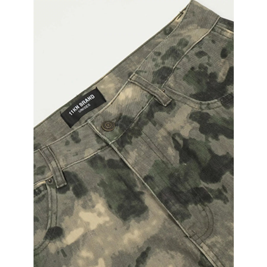 Men’s Camouflage Loose Fit Cargo Pants Apparel and Accessories