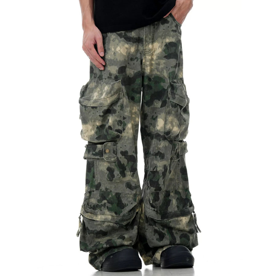 Men’s Camouflage Loose Fit Cargo Pants Apparel and Accessories