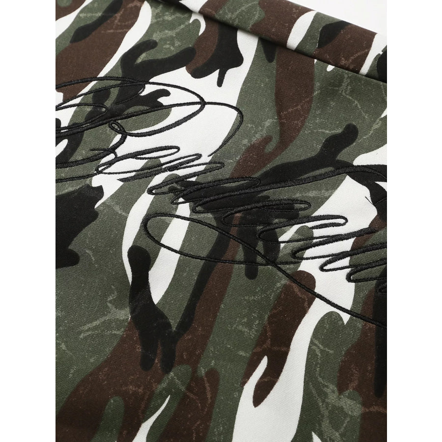 Men’s Camouflage Print Capris Apparel and Accessories