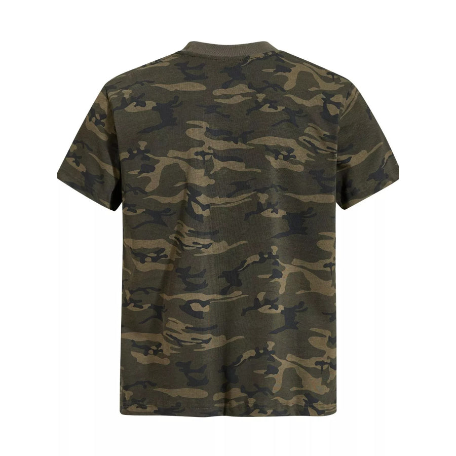 Men’s Camouflage Print Short Sleeve T-Shirt Apparel and Accessories
