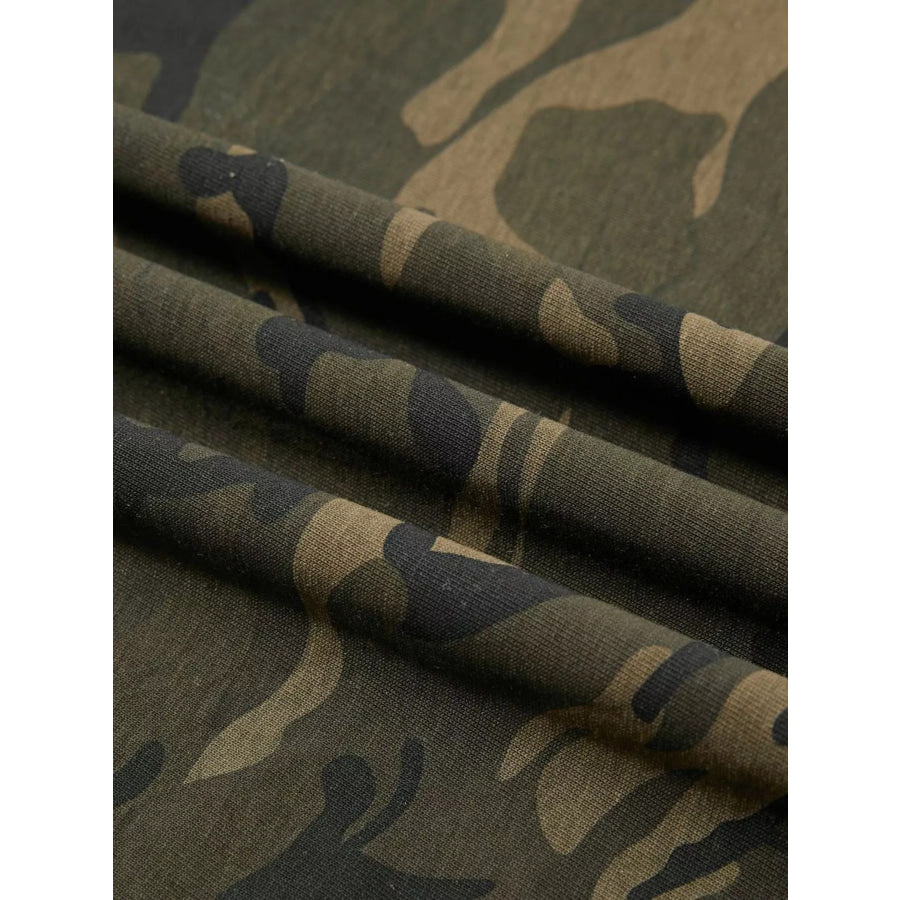 Men’s Camouflage Print Short Sleeve T-Shirt Apparel and Accessories