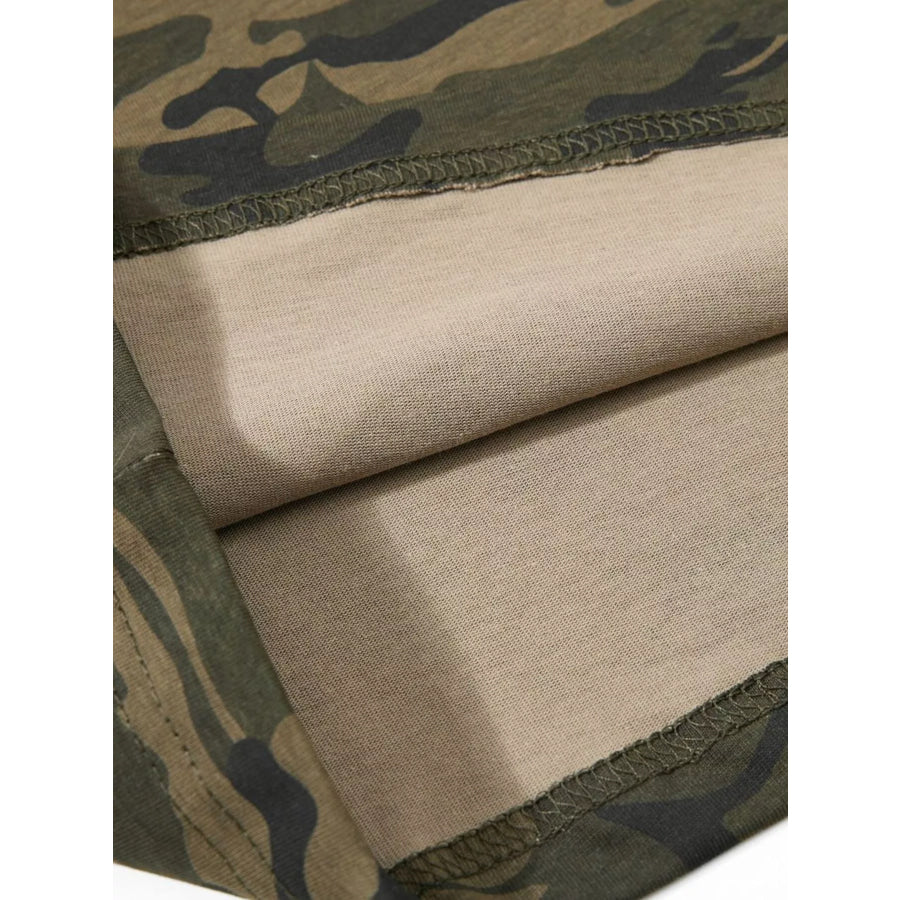 Men’s Camouflage Print Short Sleeve T-Shirt Apparel and Accessories