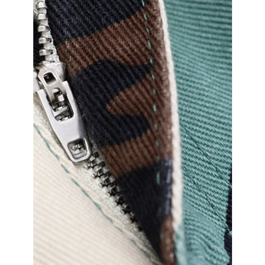 Men’s Camouflage Print Wide-Leg Casual Pants Apparel and Accessories