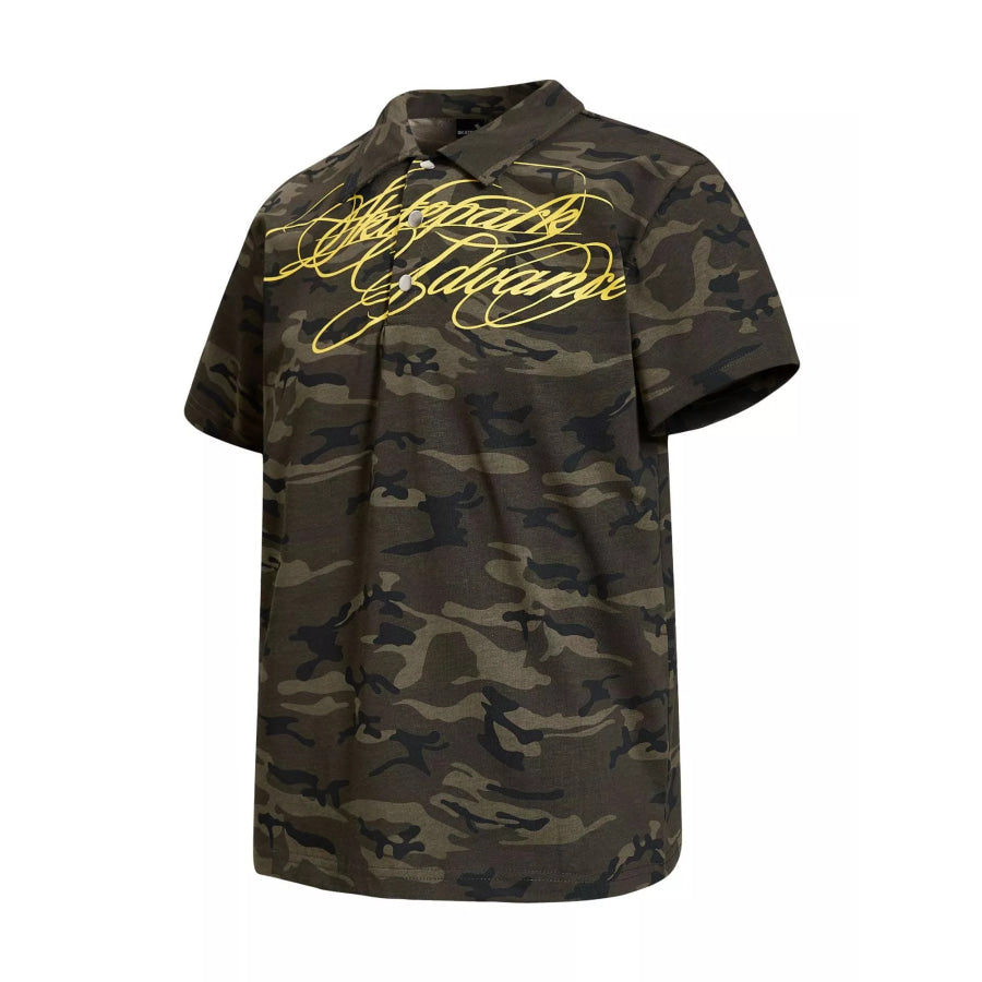 Men’s Camouflage Short Sleeve Polo Apparel and Accessories