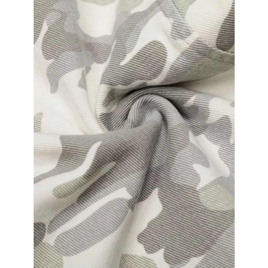 Men’s Camouflage Wide-Leg Cargo Pants Apparel and Accessories