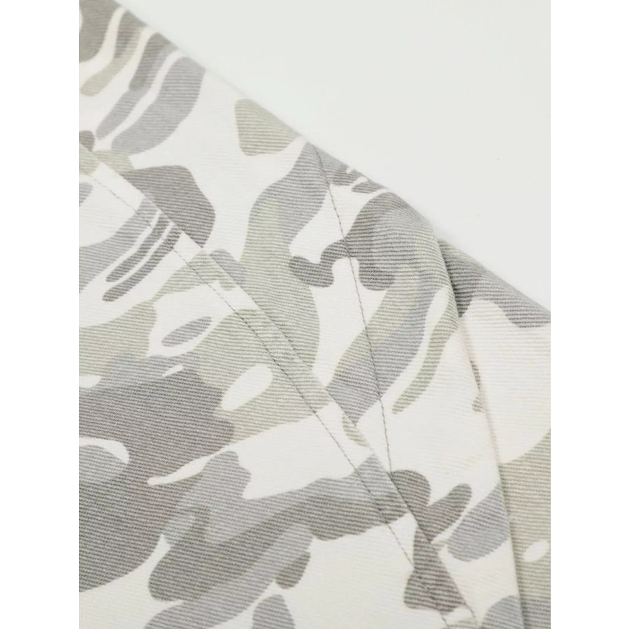 Men’s Camouflage Wide-Leg Cargo Pants Apparel and Accessories