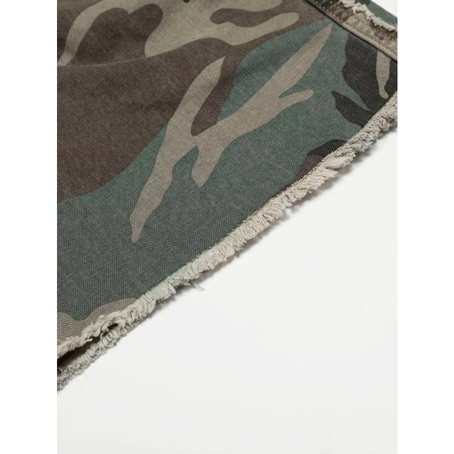 Men’s Camouflage Wide-Leg Pants Apparel and Accessories