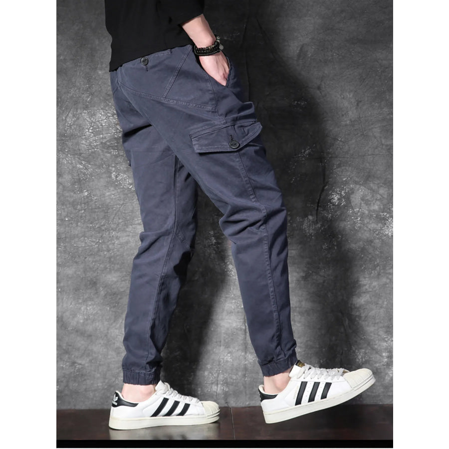 Men’s Cargo Pants with Drawstring Apparel and Accessories