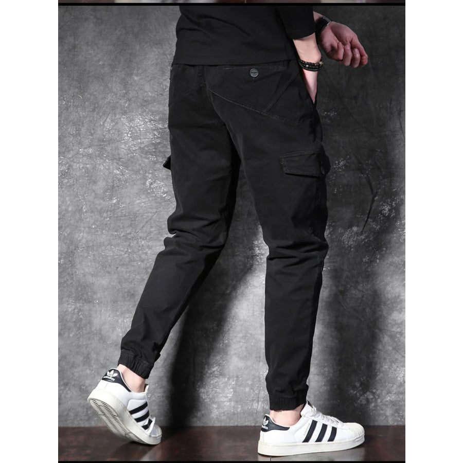 Men’s Cargo Pants with Drawstring Apparel and Accessories
