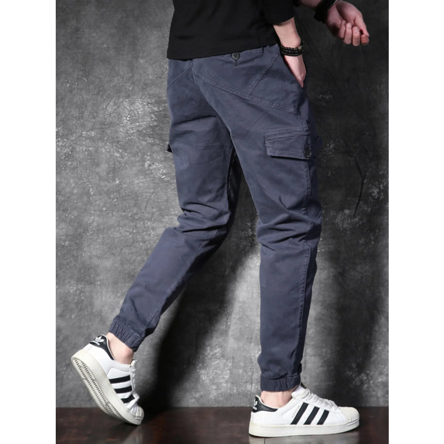 Men’s Cargo Pants with Drawstring Apparel and Accessories