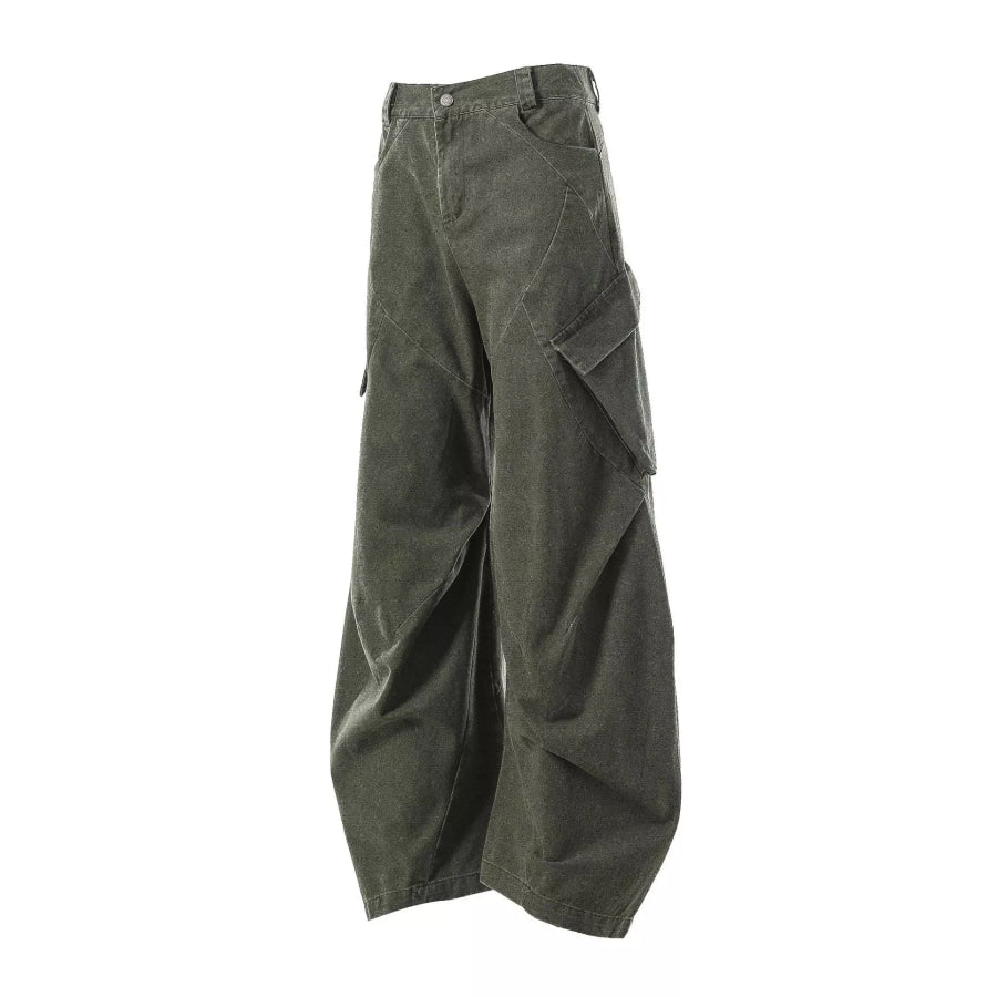Men’s Cargo Pants with Multiple Pockets Army Green / S Apparel and Accessories