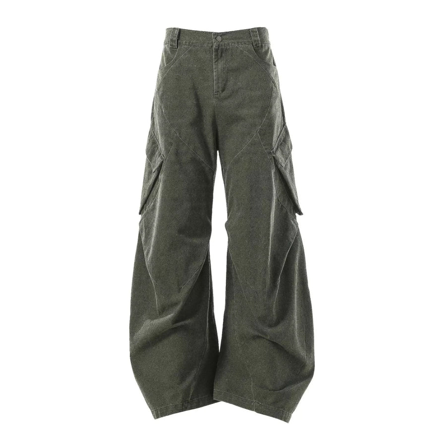 Men’s Cargo Pants with Multiple Pockets Army Green / S Apparel and Accessories