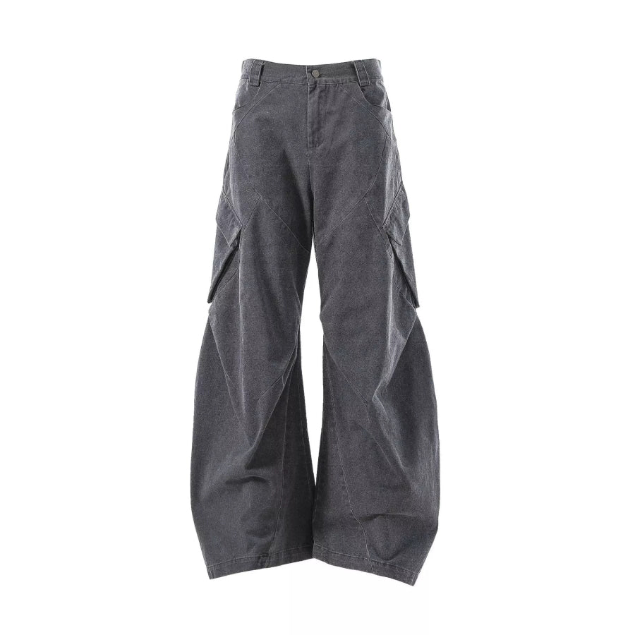 Men’s Cargo Pants with Multiple Pockets Dark Gray / S Apparel and Accessories