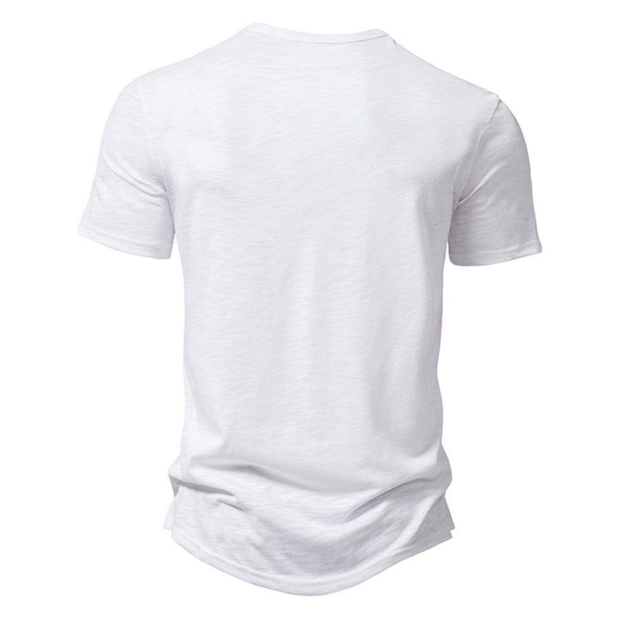 Men’s Casual Button Detail T-Shirt Apparel and Accessories