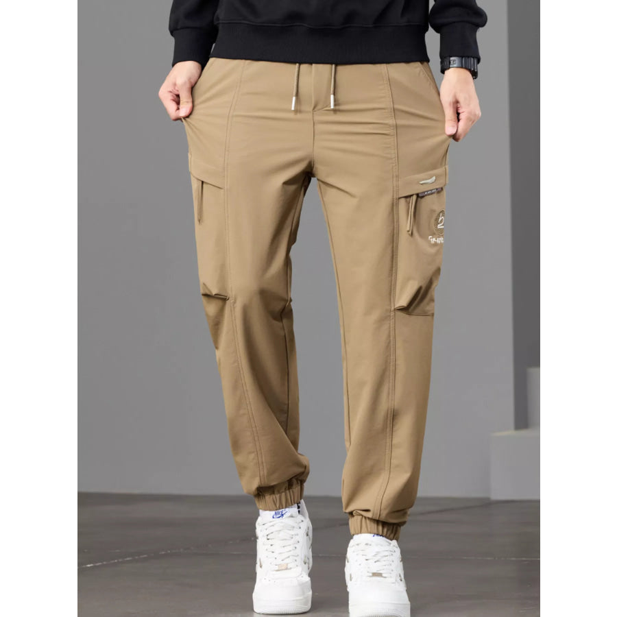 Men’s Casual Cargo Joggers Khaki / 28 Apparel and Accessories