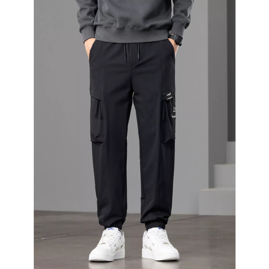 Men’s Casual Cargo Joggers Black / 28 Apparel and Accessories
