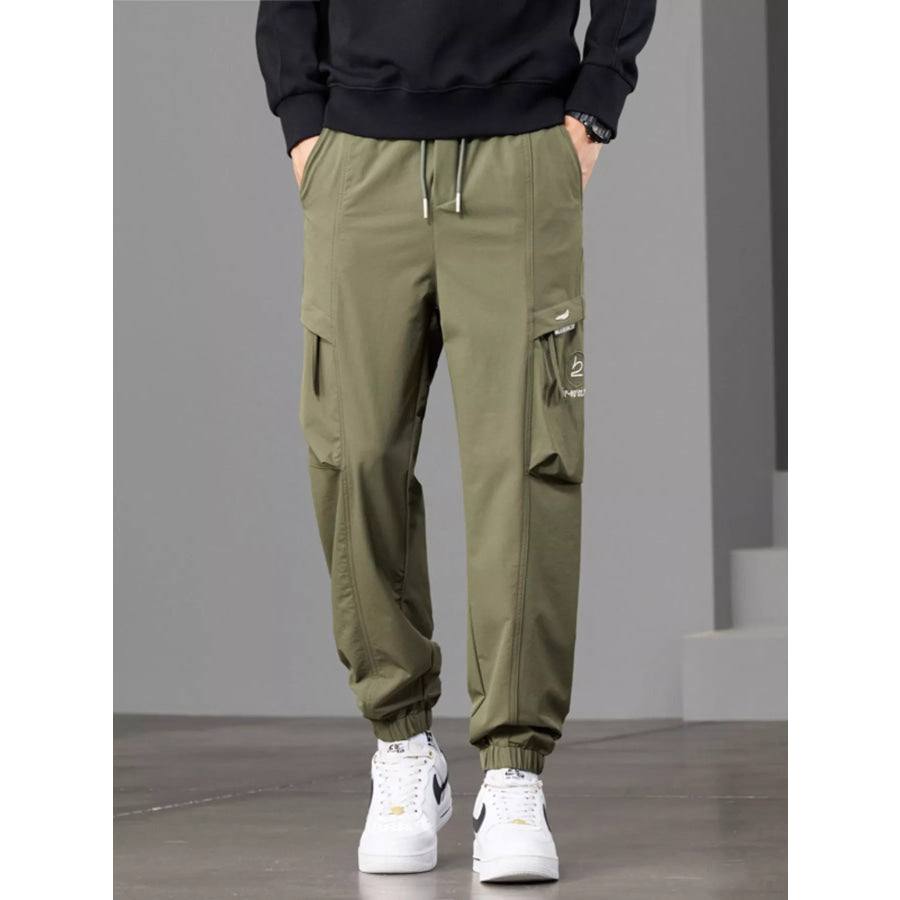 Men’s Casual Cargo Joggers Green / 28 Apparel and Accessories