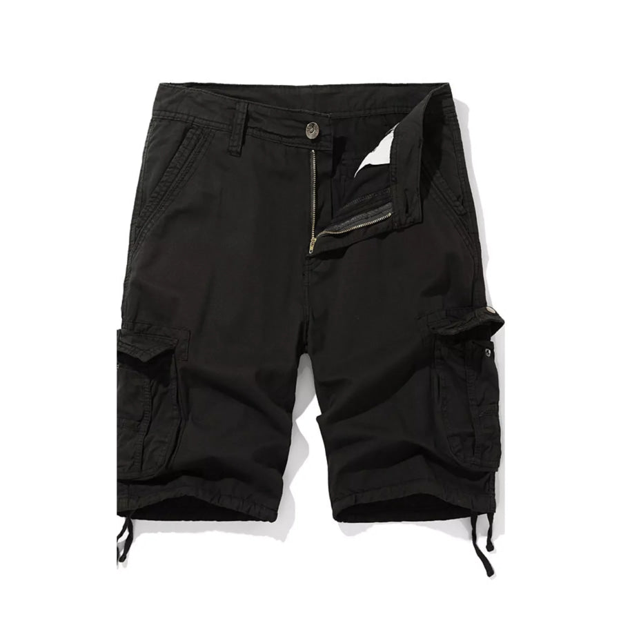 Men’s Casual Cargo Shorts Black / 30 Apparel and Accessories